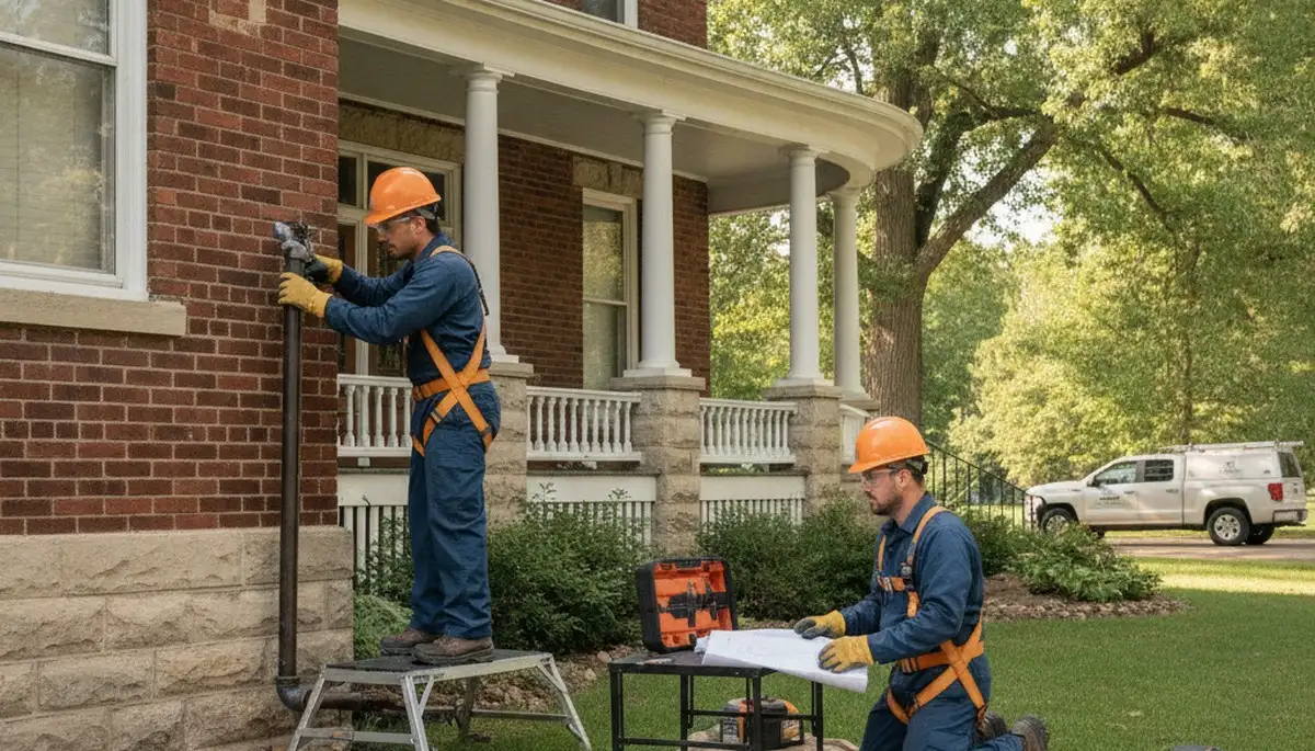 Kansas City, KS plumber repairing a plumbing issue for a local residential customer