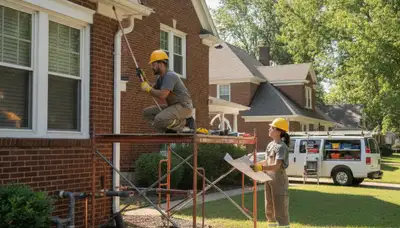 Plumber repairing a leak in Kansas City, KS for residential plumbing service