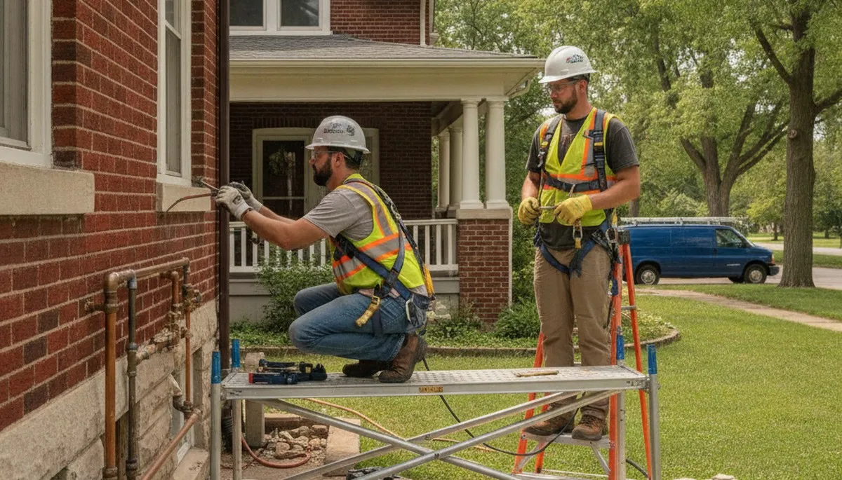 Plumbing repair technicians serving Kansas City, KS for leak fixes and pipe repairs