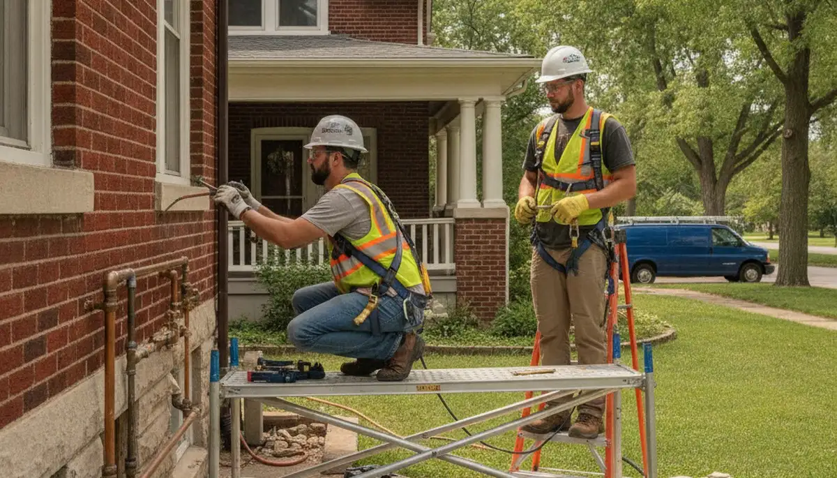 Plumbing repair technicians serving Kansas City, KS for leak fixes and pipe repairs