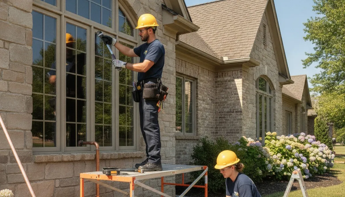 Kansas City, KS plumber repairing a residential plumbing leak with professional tools