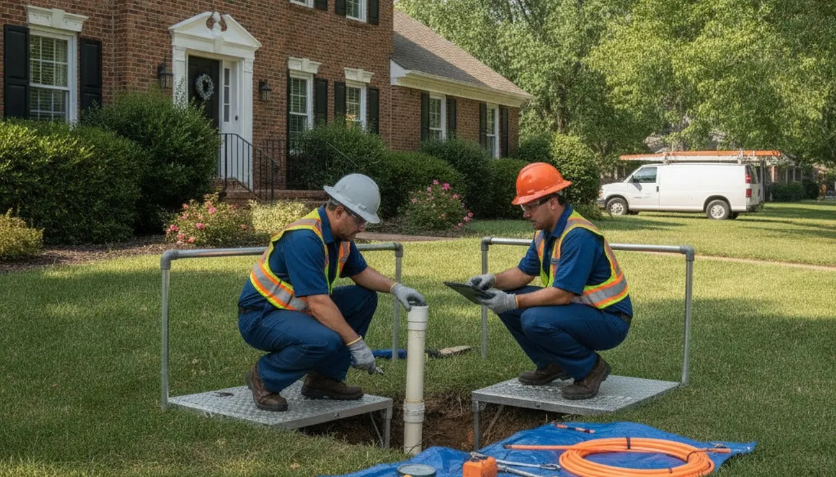 Plumbing repair technician serving Kansas City, KS for residential and commercial plumbing fixes