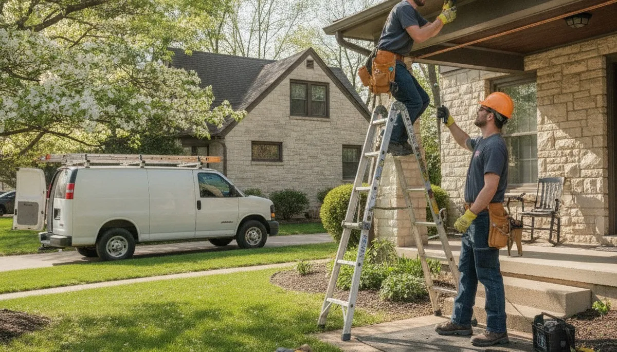 Plumber repairing a pipe in Kansas City, KS for residential plumbing service